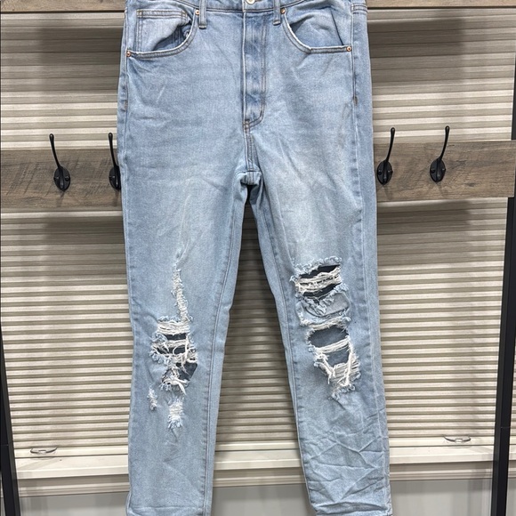 No Boundaries Pants - Light Blue Distressed high rise Jeans size 11